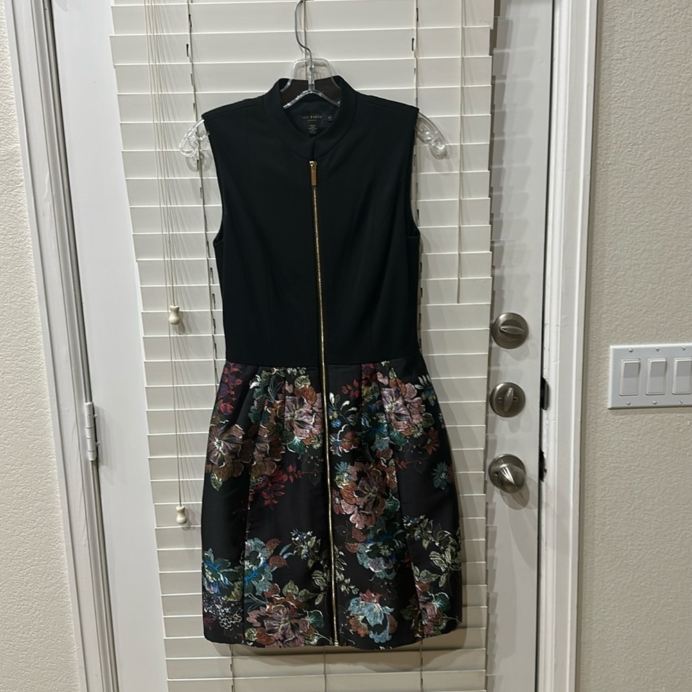 Ted Baker Black Floral Dress